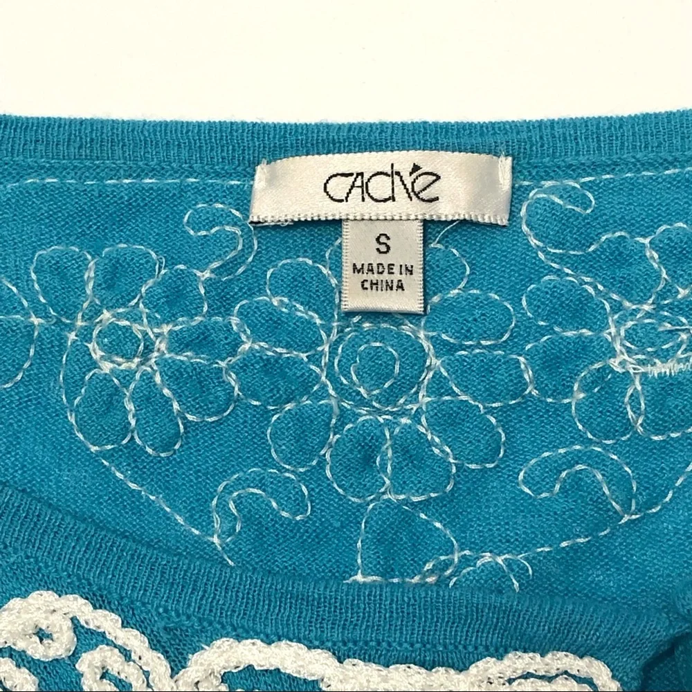 ⭐️ Cache Stunning Bright Turquoise top Small